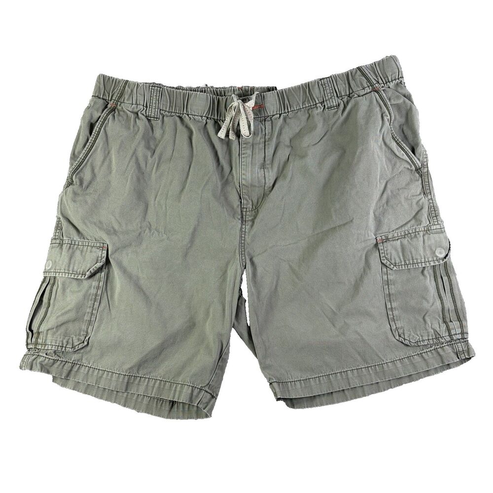 Tommy Bahama Relax Cargo Shorts Mens XXL Faded Green Drawstring Summer Utility